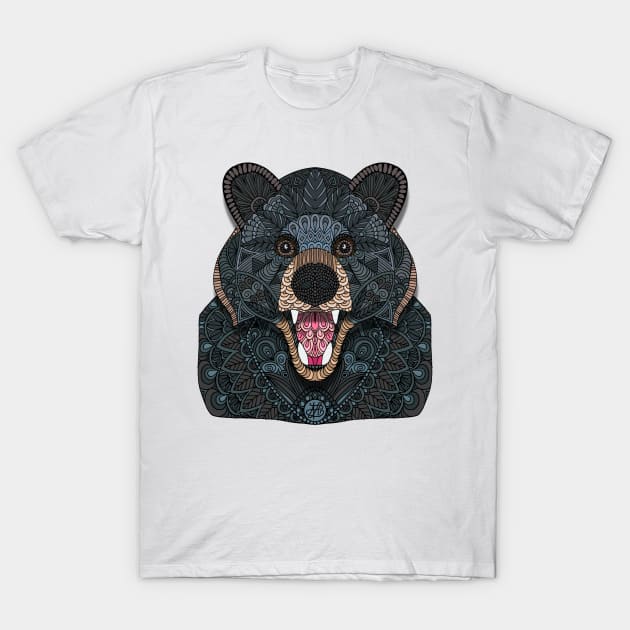 Black Bear T-Shirt by ArtLovePassion